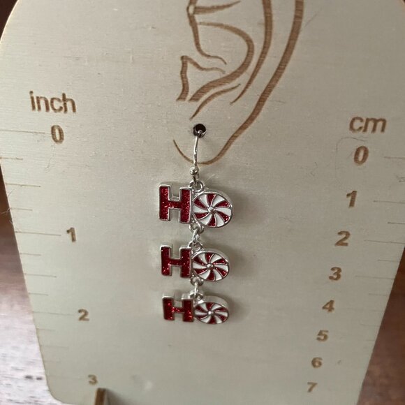 Bundle 3 for $12. Sparkly Christmas Dangle Earrings - Picture 2 of 2